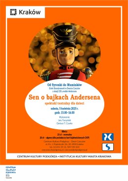 5.04.2025 - Spektakl teatralny dla dzieci "Sen o bajkach Andersena" - Dzień Skandynawski w Dworze Czeczów z okazji 220. urodzin Andersena