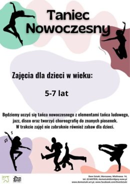 Taniec nowoczesny dla dzieci 5-7lat