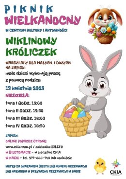 WIKLINOWY KRÓLICZEK - WARSZTATY PODCZAS PIKNIKU WIELKANOCNEGO