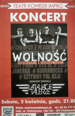 Latające talerze "Wolność kocham i rozumiem"