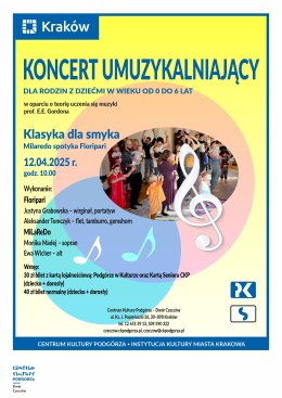 12.04.2025 - Koncert Gordonowski „Klasyka dla smyka. Milaredo spotyka Floripari", Dwór Czeczów