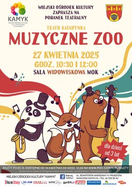 Poranek Teatralny „Muzyczne Zoo” - Teatr Katarynka