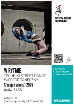 W RYTMIE TECHNIKI STREET DANCE. Wieczór taneczny.