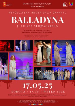 Wznowienie spektaklu "Balladyna" Juliusza Słowackiego w WCK Falenica