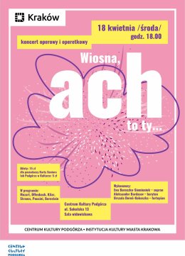 „Wiosna, ach to ty...” – koncert operowy i operetkowy