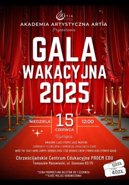 Artia Akademia Artystyczna - Gala Wakacyjna 2025 - Tomaszów Mazowiecki  i Sulejów