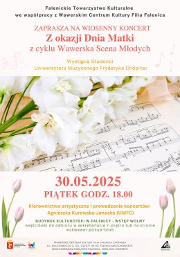 Koncert studentów UMFC na Dzień Matki w WCK Falenica