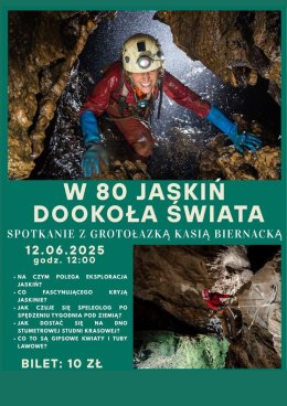 Spotkanie z grotołazką Kasią Biernacką "W 80 jaskiń dookoła świata"