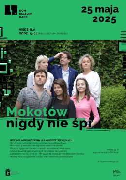 Mokotów nigdy nie śpi: Spektakl improwizowany dla młodzieży (16+) i dorosłych