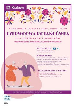 13.06/piątek, godz. 17.00  Czerwcowa potańcówka dla dorosłych