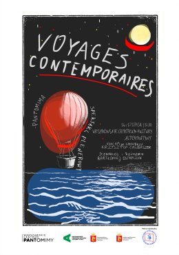 „Voyages contemporaires” | plenerowa premiera spektaklu Warszawskiego Centrum Pantomimy | koncepcja spektaklu: Krzysztof Czubaszek | scenariusz i reżyseria: Bartłomiej Ostapczuk