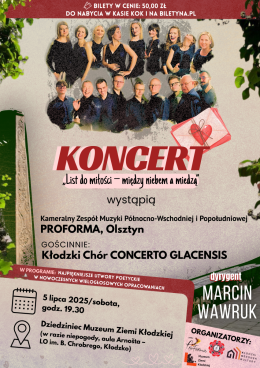 Koncert "List do miłości-między niebem a miedzą"