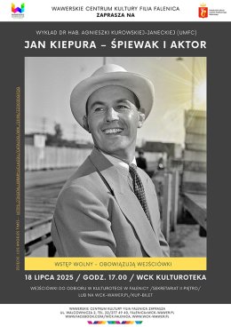 Wykład "Jan Kiepura - śpiewak i aktor" w WCK Falenica