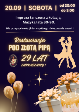29 Lat Smaku i Dźwięku - Urodzinowa Noc w Stylu Retro
