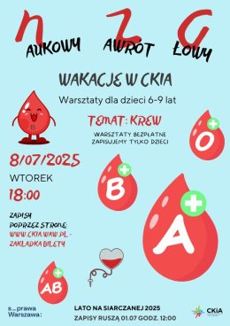 NAUKOWY ZAWRÓT GŁOWY - wakacje z CKiA. Warsztaty dla dzieci - 8.07