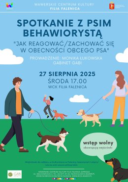 Spotkanie z psim behawiorystą w WCK FALENICA