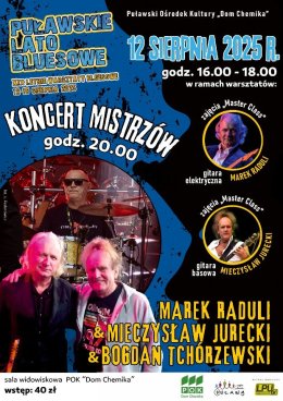 Marek Raduli & Mieczysław Jurecki: Master Class i Koncert Mistrzów-Puławskie Lato Bluesowe