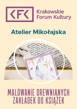 Malowanie drewnianych zakładek do książek | Atelier Mikołajska