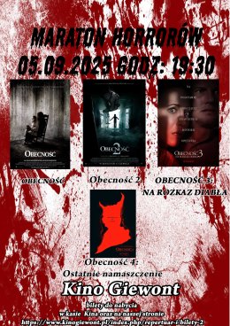Obecność 1-4 Maraton Kino Giewont