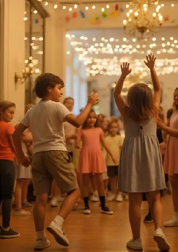 Dziecięca potańcówka – zabawa taneczna połączona z animacjami dla dzieci  w wieku 3-10 lat (wraz z opiekunami)