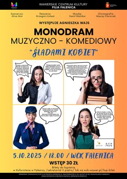Monodram muzyczno-komediowy "śladami kobiet" w WCK Falenica