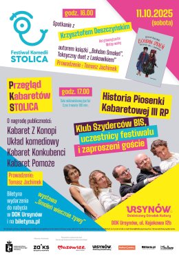 Festiwal Komedii STOLICA - przegląd kabaretów STOLICA PKS, program Historia Piosenki Kabaretowej III RP