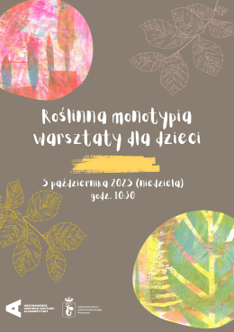 „Roślinna monotypia” | warsztaty dla dzieci