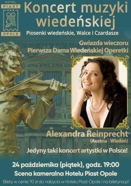 Koncert muzyki wiedeńskiej - piosenki wiedeńskie, Walce, Polki i Czardasze