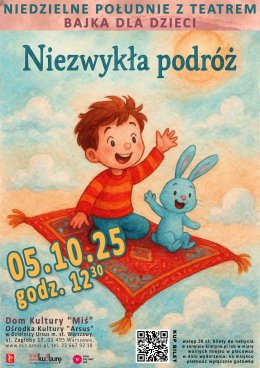 Bajka dla dzieci „Niezwykła podróż” w wykonaniu aktorów Teatru „Dur-Moll”