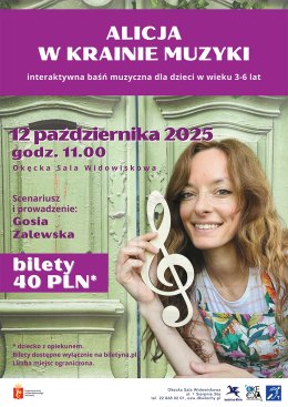 Spektakl muzyczny dla dzieci Alicja w krainie Muzyki