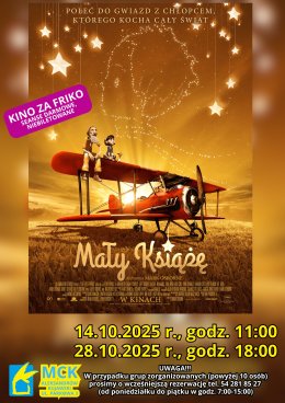 Mały Książę - Kino za friko! (seanse darmowe, niebiletowane)
