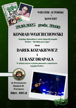 Koncert akustyczny Dariusz Kozakiewicz & Łukasz Drapała w repertuarze zespołu Perfect