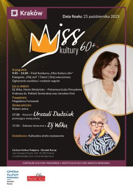 Miss Kultury 60+ - potańcówka z DJ Wika
