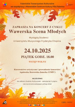 Koncert studentów Uniwersytetu Muzycznego w WCK Falenica