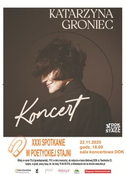 KATARZYNA GRONIEC- koncert w Poetyckiej Stajni