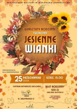 Warsztaty rodzinne | Tworzymy jesienne wianki