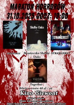 Maraton Horrorów 31.10.2025 Kino "Giewont"