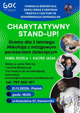 Stand-up charytatywny: Paweł Reszela i Kacper Jasiak
