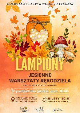 Lampiony - Jesienne warsztaty rękodzieła