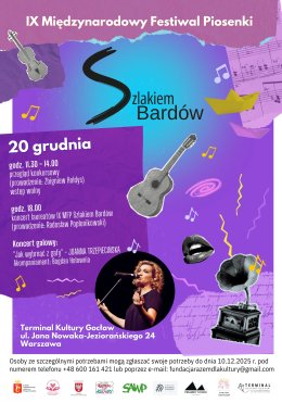 IX Międzynarodowy Festiwal Piosenki Szlakiem Bardów: Koncert laureatów i koncert galowy Joanny Trzepiecińskiej