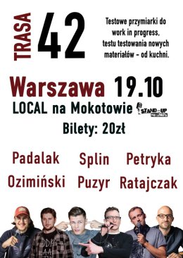Stand-Up Trasa 42, 6 Komików!