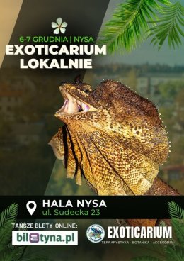 EXOTICARIUM LOKALNIE Targi Terrarystyczne Nysa dwudniowe 6-7 grudnia