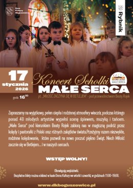 Koncert Scholki Małe Serca "Miłość zaczyna się w Betlejem"