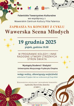 Świąteczny Koncert studentów UMFC w WCK Falenica