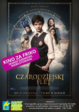 Czarodziejski flet - Kino za friko! (seanse darmowe, niebiletowane)