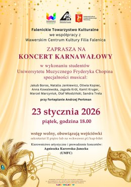 KARNAWAŁOWY koncert studentów UMFC w WCK FALENICA