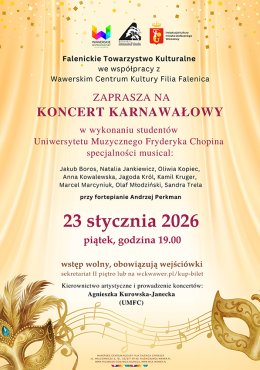 KARNAWAŁOWY koncert studentów UMFC w WCK FALENICA