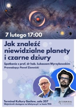 Jak znaleźć niewidzialne planety i czarne dziury – spotkanie z prof. dr hab. Łukaszem Wyrzykowskim