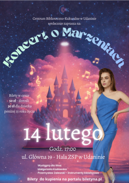 Koncert „O marzeniach" – piosenki o miłości z filmów animowanych i musicali – Małgorzata Kozłowska