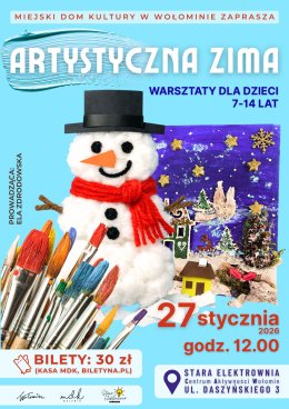 Artystyczna Zima - warsztaty plastyczne dla dzieci